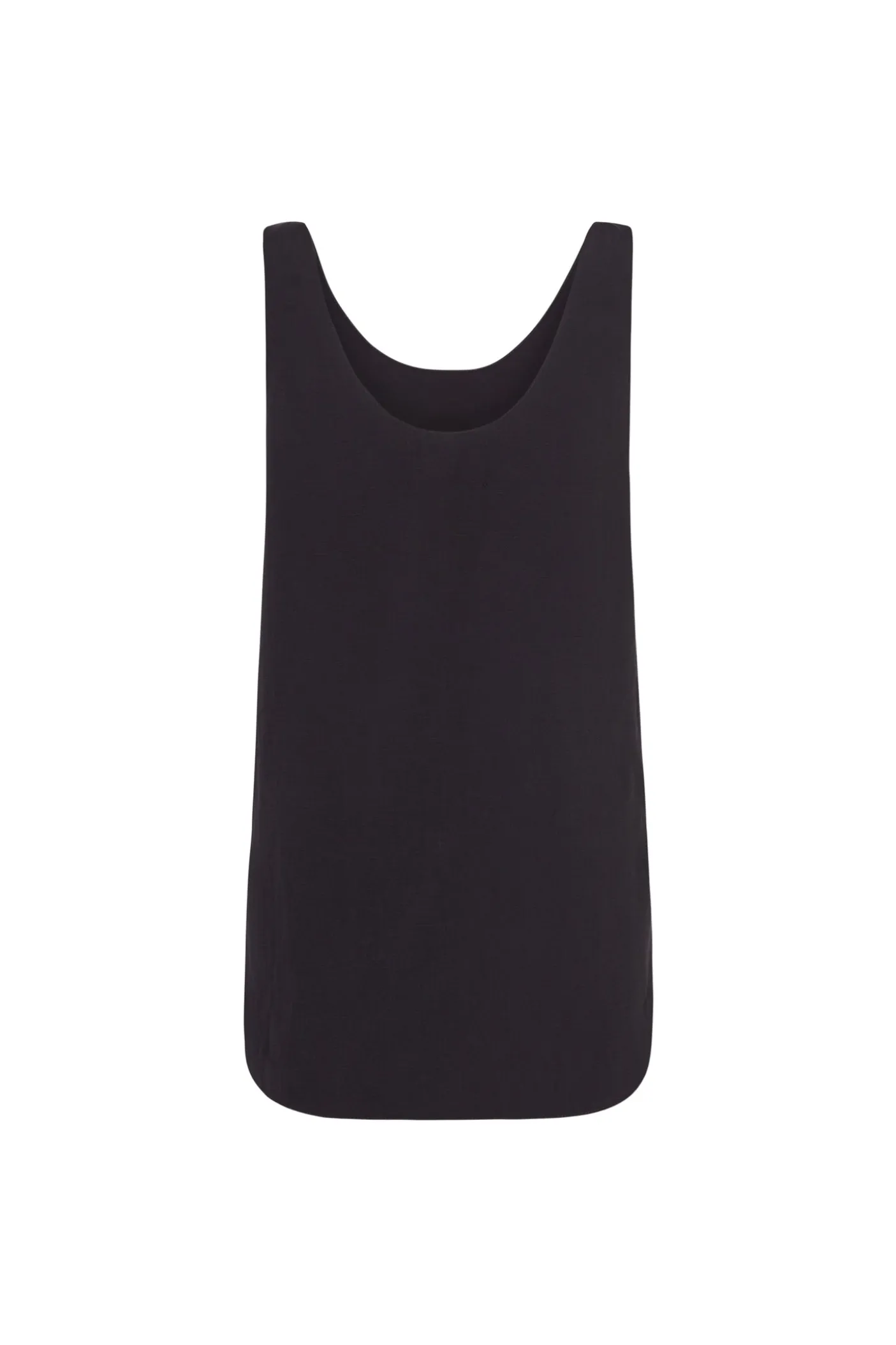 Simona, smoke gray linen and silk top