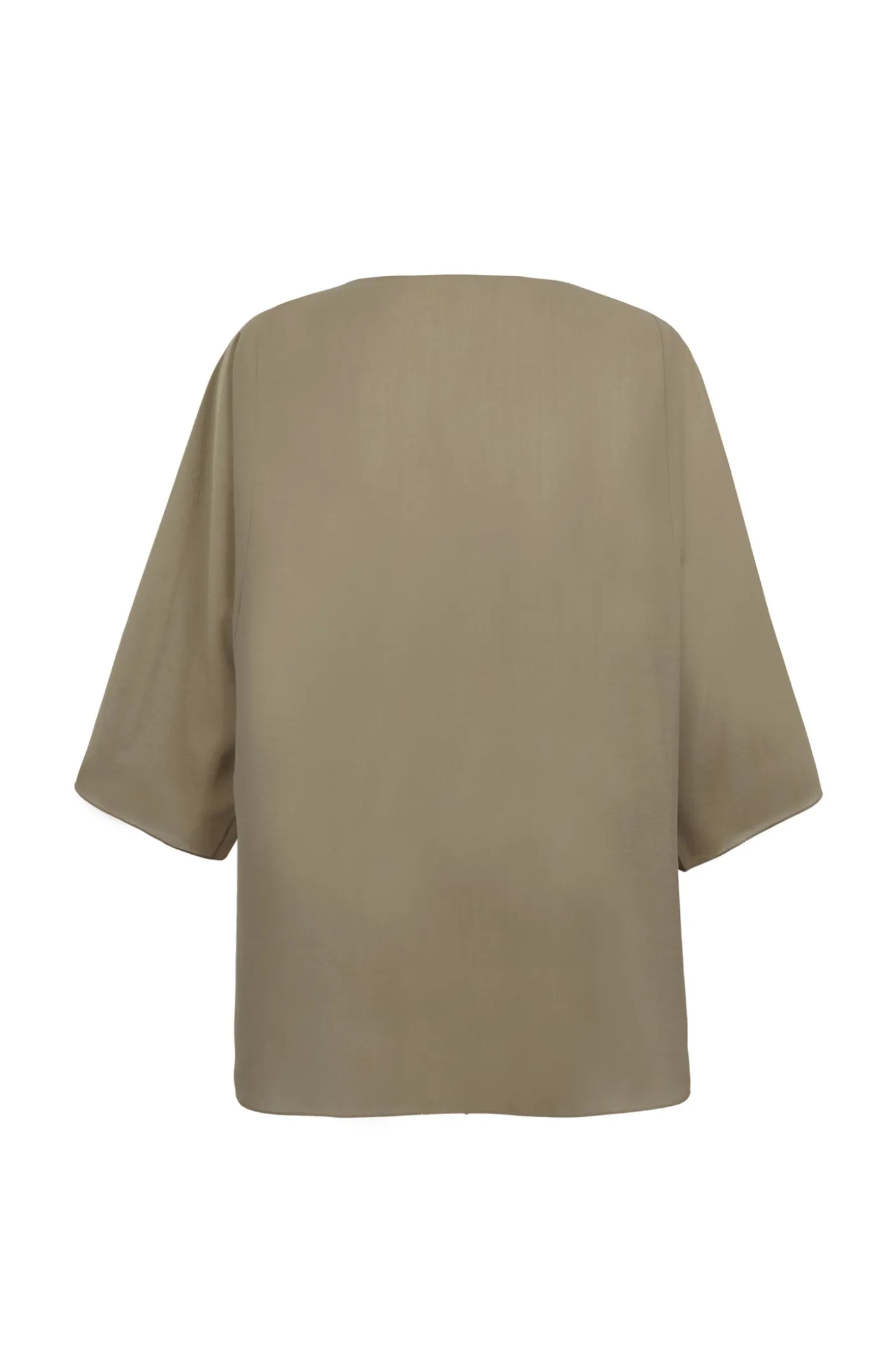 Sol, camiseta de voile de algodon verde kaki