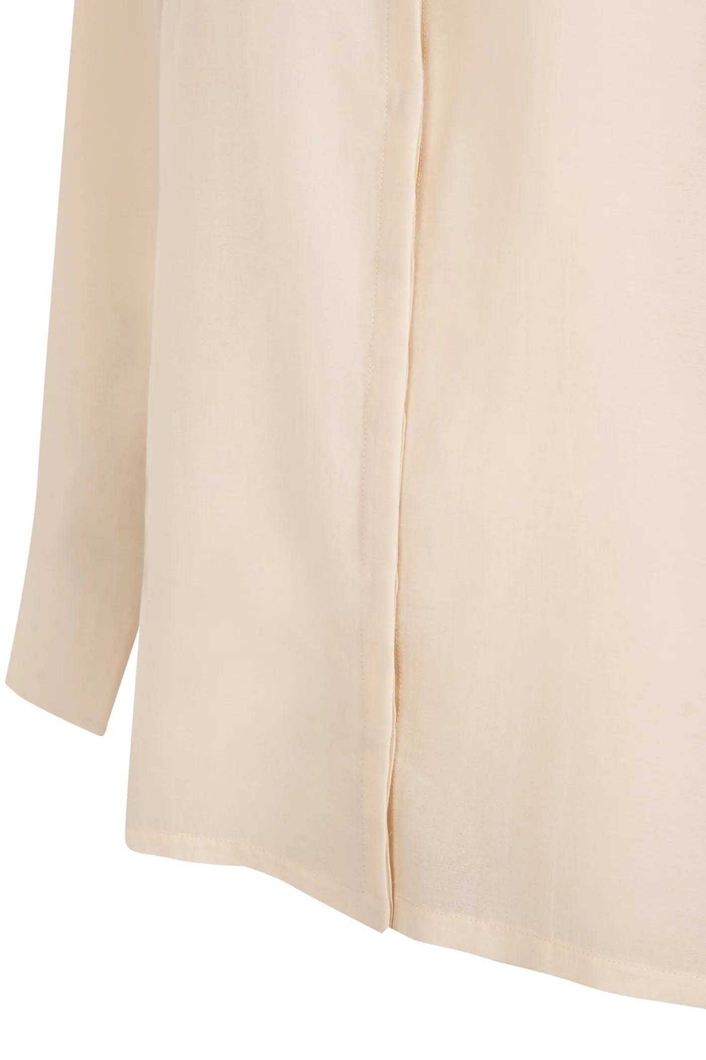 Soles, camisa de voile de algodon marfil