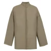 Soles, khaki green cotton voile shirt