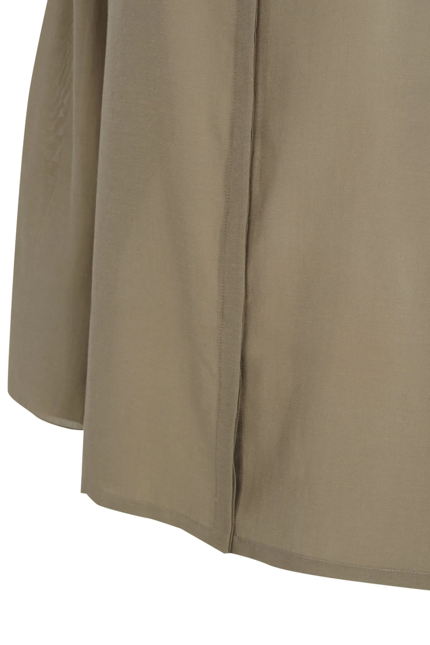 Soles, khaki green cotton voile shirt