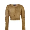 Sparkle, top de seda habotai bronce maltinto