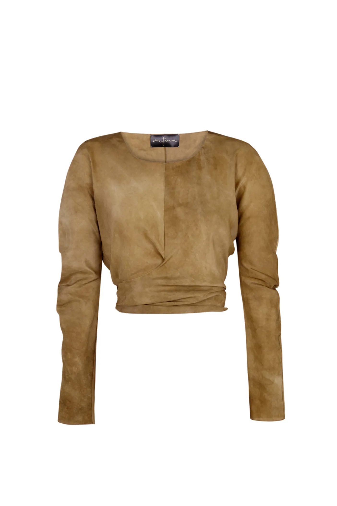 Sparkle, top de seda habotai bronce maltinto
