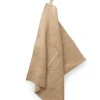 Striped kitchen cloth in antique linen