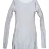 t de tul, top gris fonce