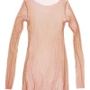 t de tul, tulle top cuivre