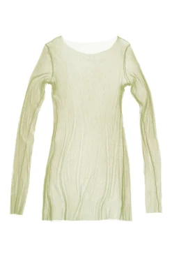 t de tul, tulle top kaki