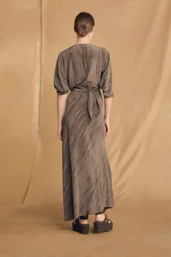 Tarantella, vestido de seda calma print