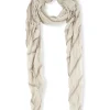 Tilo, foulard de rayas gris y marron