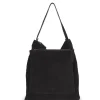 Twice, black leather combo bag