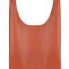 U S, bolso pequeño en cuero naranja