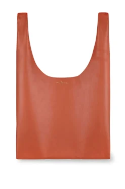 U S, bolso pequeño en cuero naranja