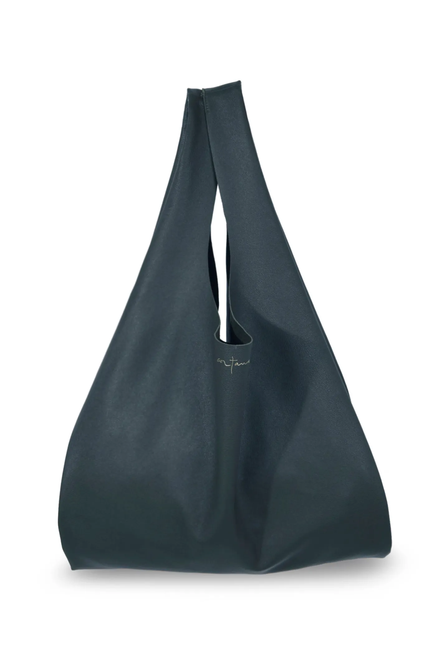 U S, bolso pequeño en cuero gris antracita