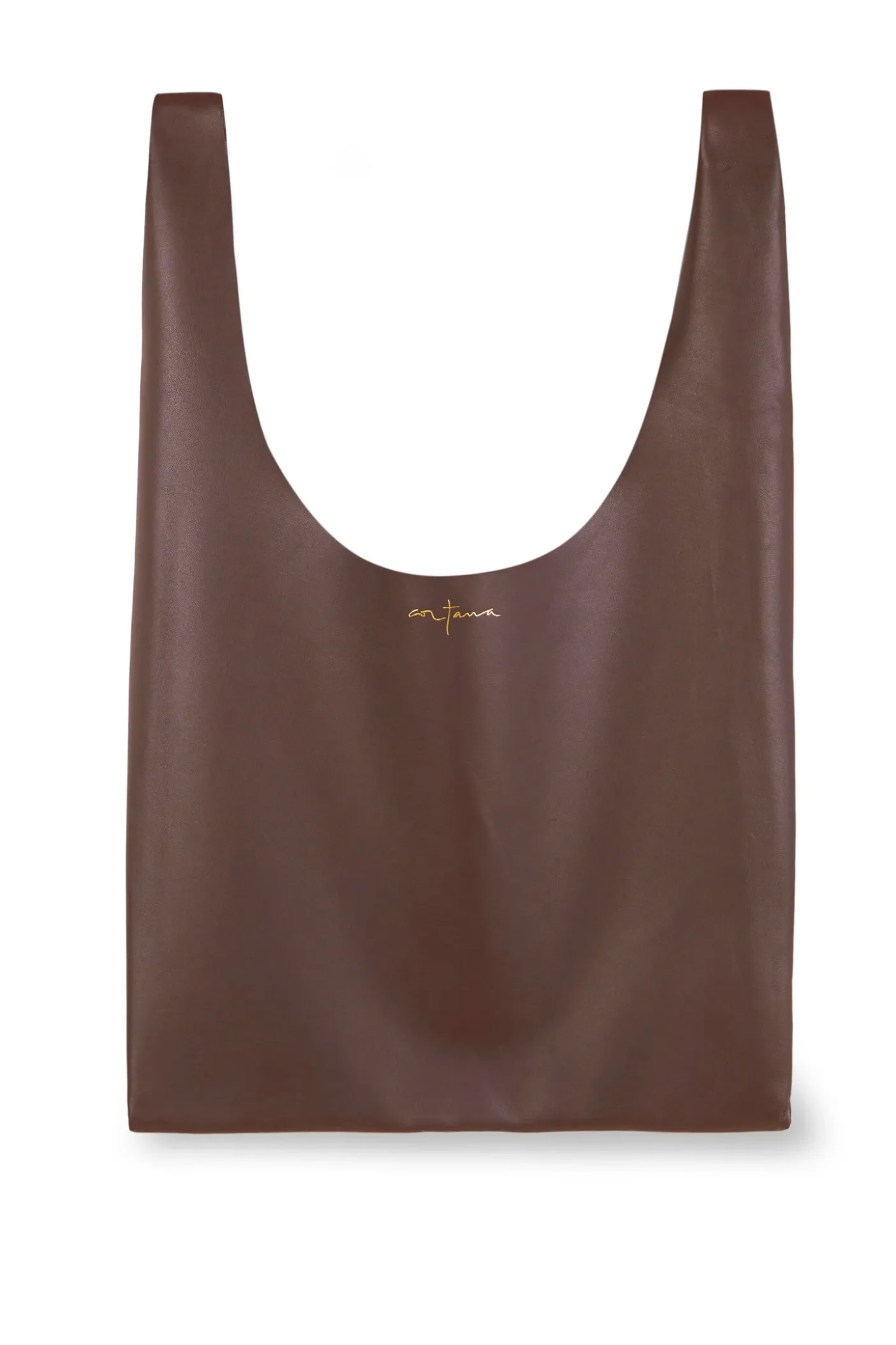 U S, bolso pequeño en cuero marrón