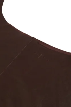 U XL, bolso de cuero granate oscuro