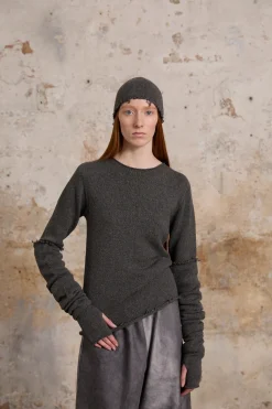 Winter, gorro de lana y cachemir gris melange