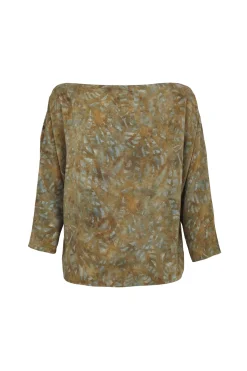 You, top de seda trap print