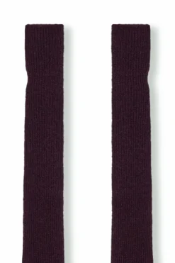 Zakia, burgundy baby alpaca arm warmers