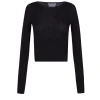 Zico, jersey en baby alpaca y lana merino negro