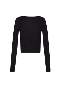 Zico, jersey en baby alpaca y lana merino negro